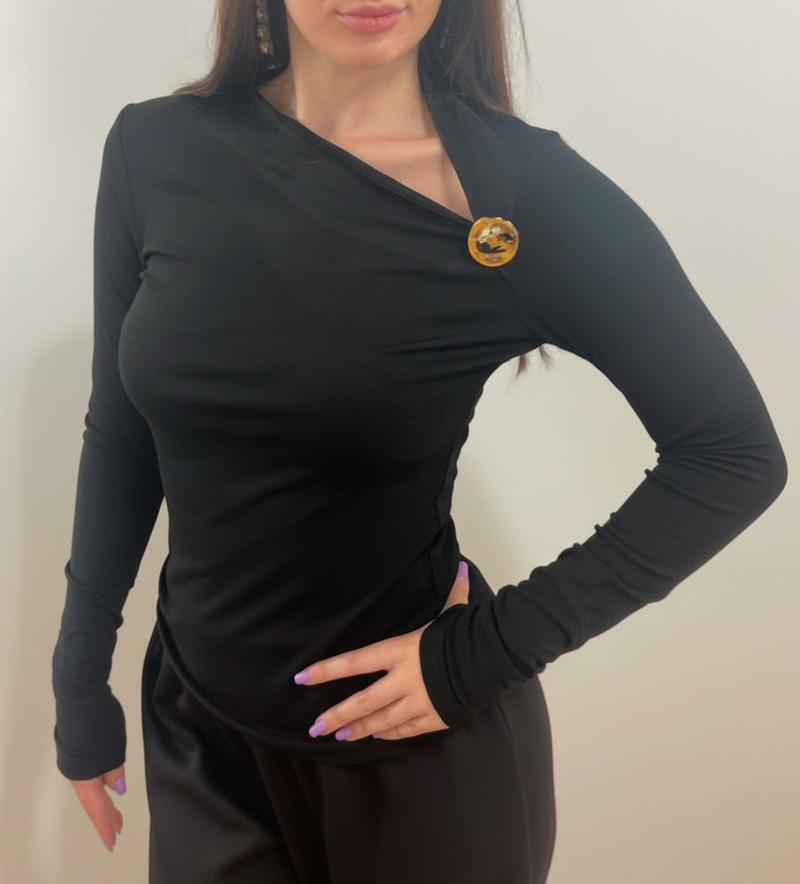 Maglia in Cotone con dettaglio