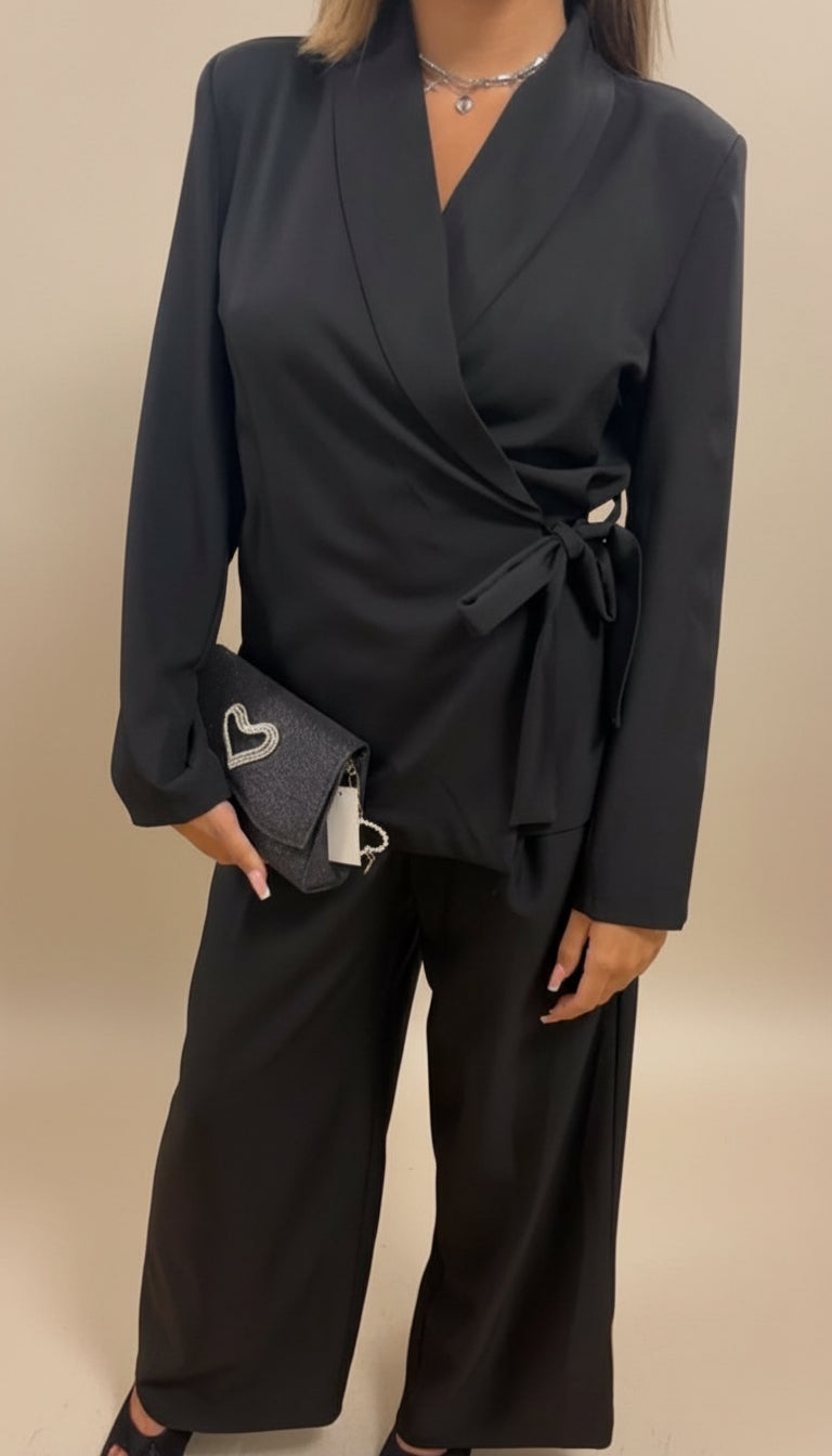 Completo giacca kimono e pantalone palazzo