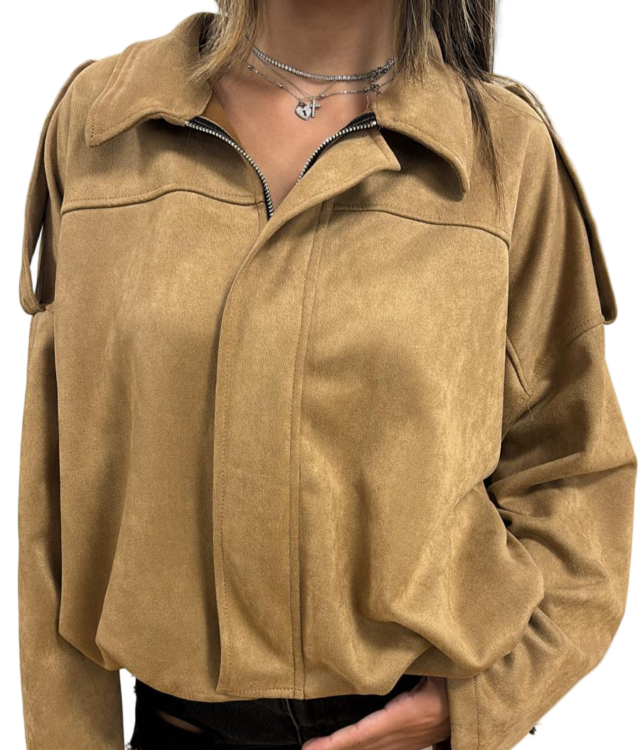 Giubbotto in eco renna modello Zara