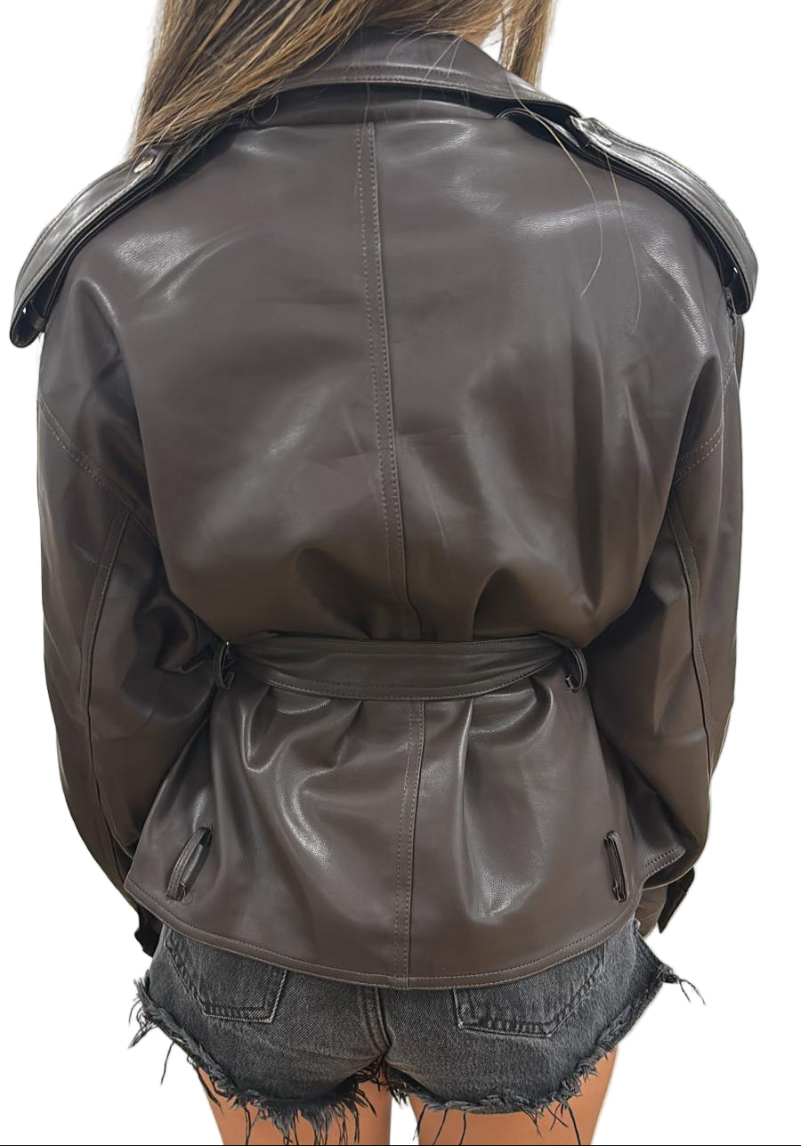Chiodo eco pelle