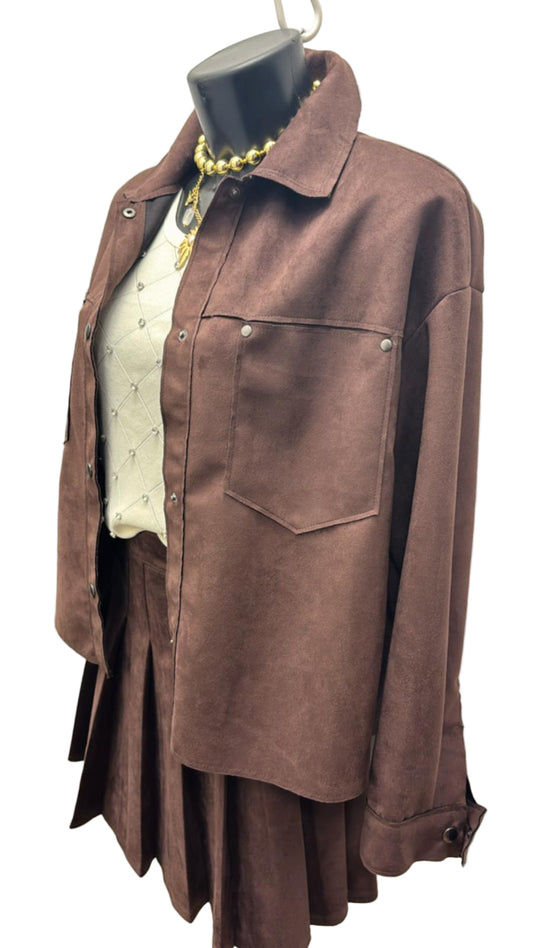 Completo giacca & gonna eco renna