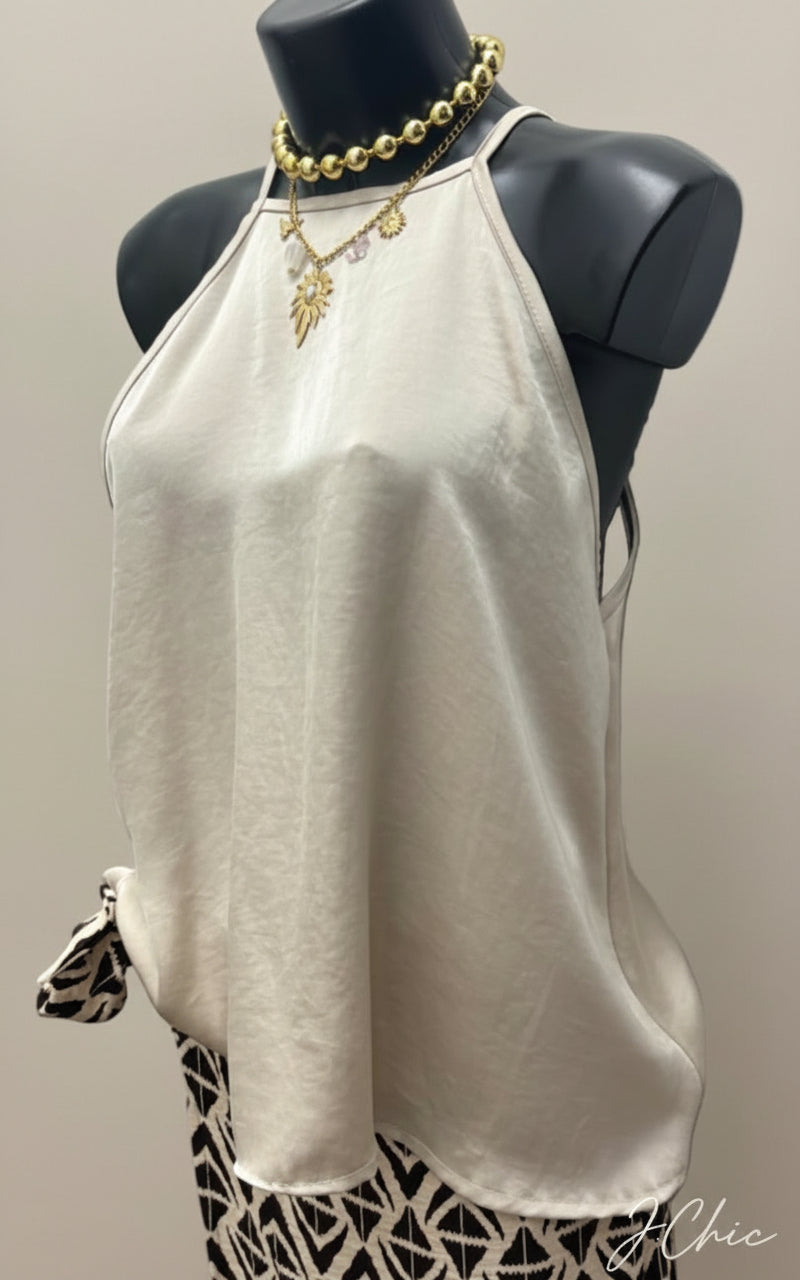 Canotta in satin
