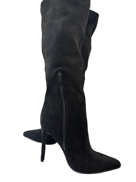 Stivali alti ecopelle scamosciata