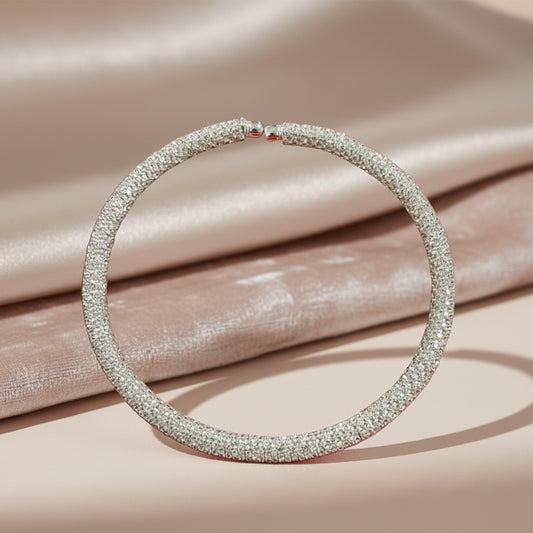 Collana girocollo con strass