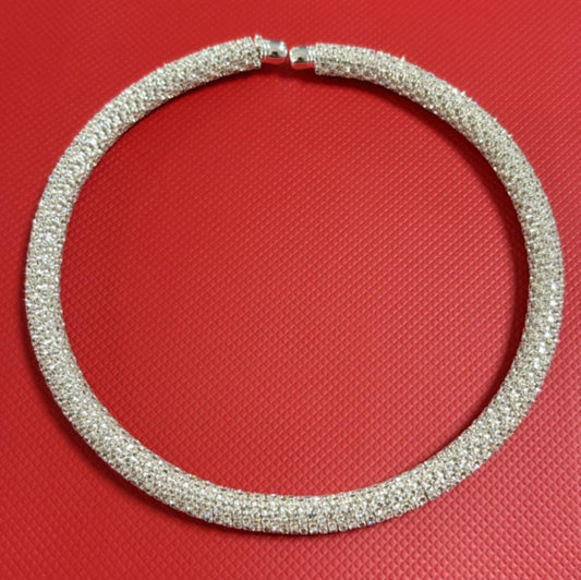 Collana girocollo Strass a molla