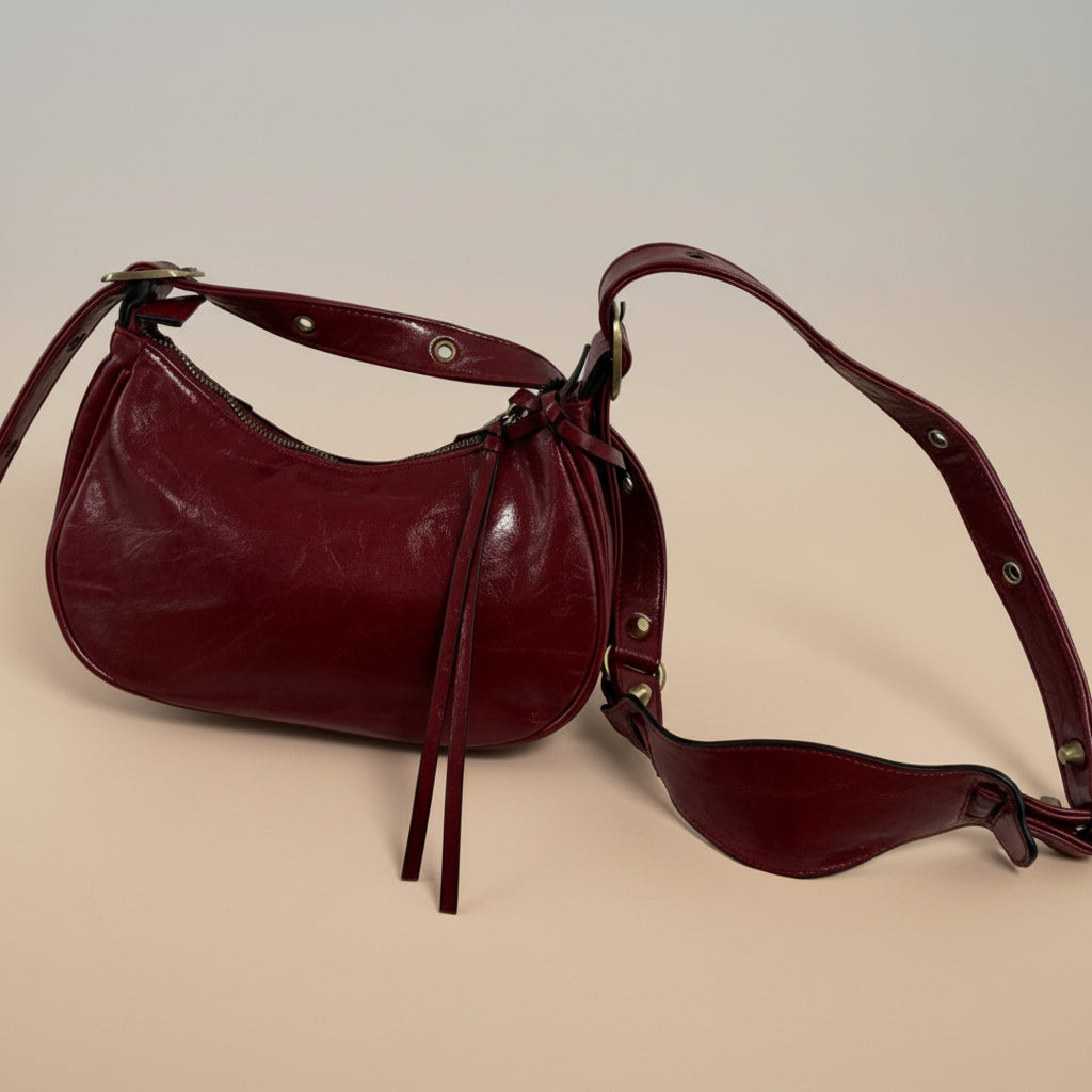 Borsa ecopelle mezza luna