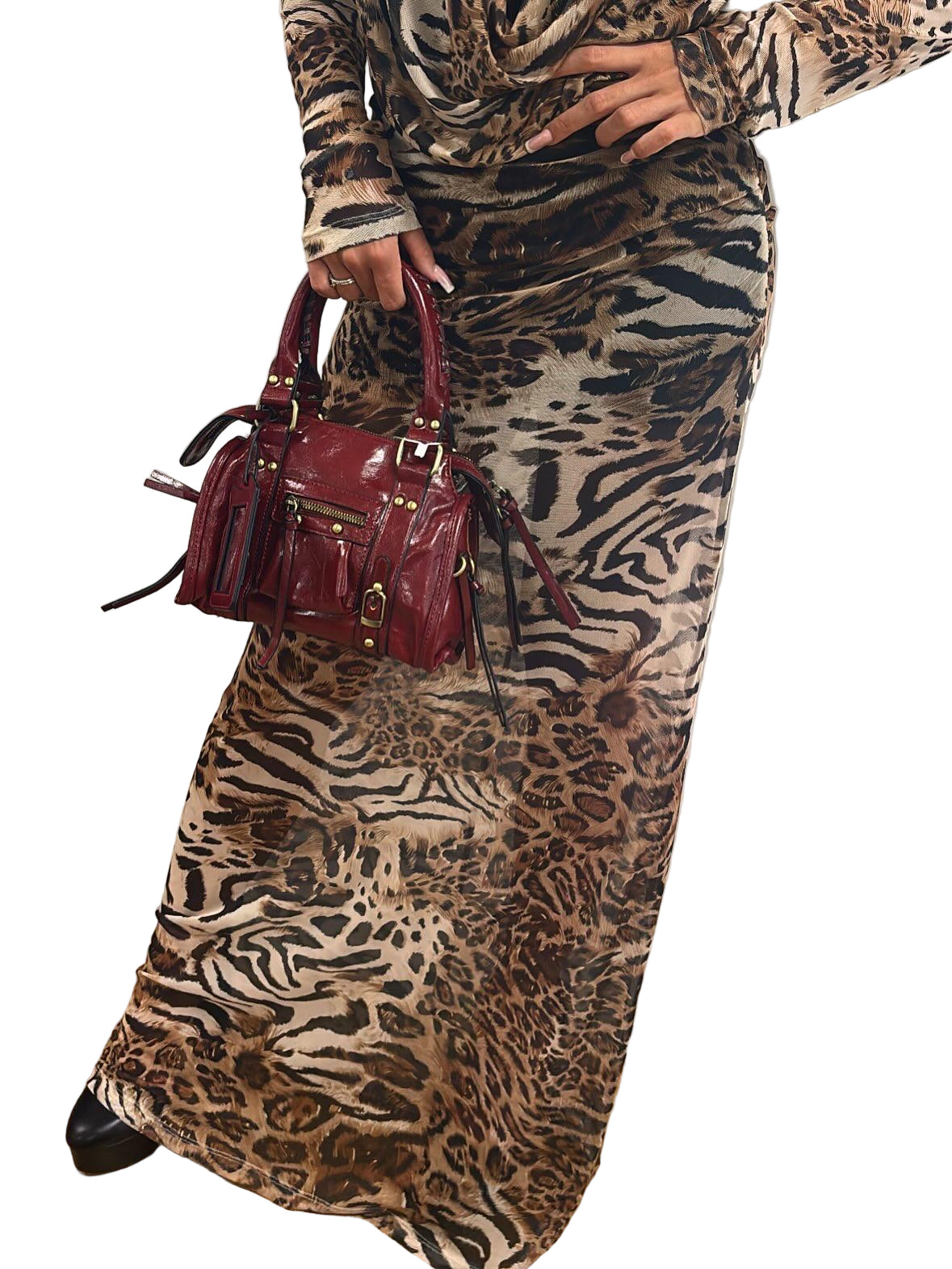 Bag in ecopelle lucida piccola modello balenciaga