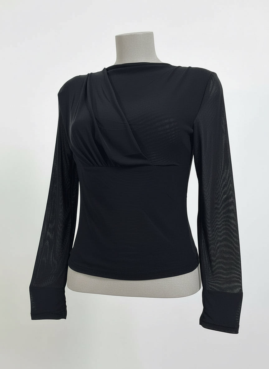 Maglia in tulle elasticizzata