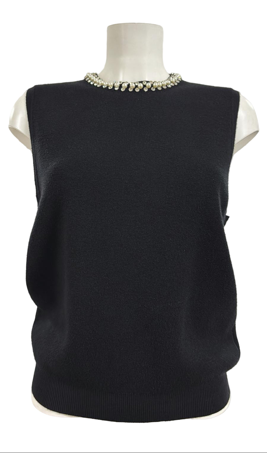 Maglia in viscosa e lana elastan