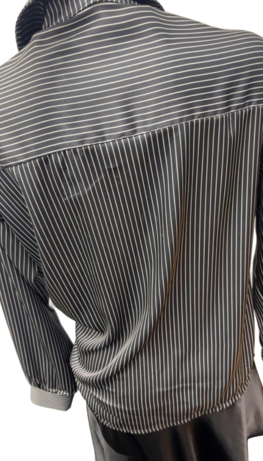 Camicia in viscosa a righe