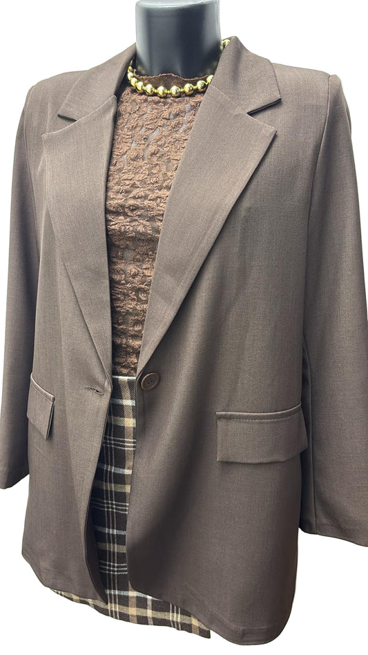 Giacca punto milano foderata