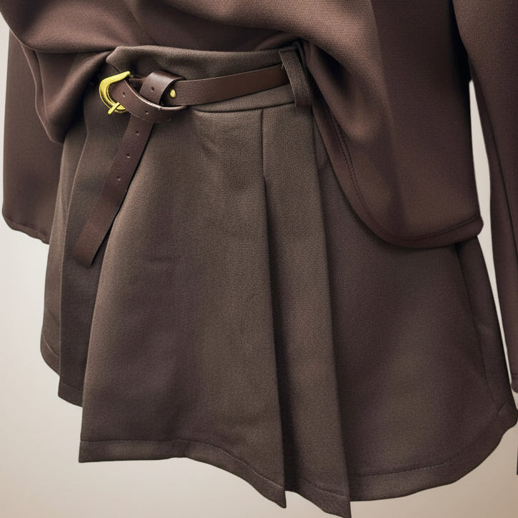 Gonna shorts con cintura