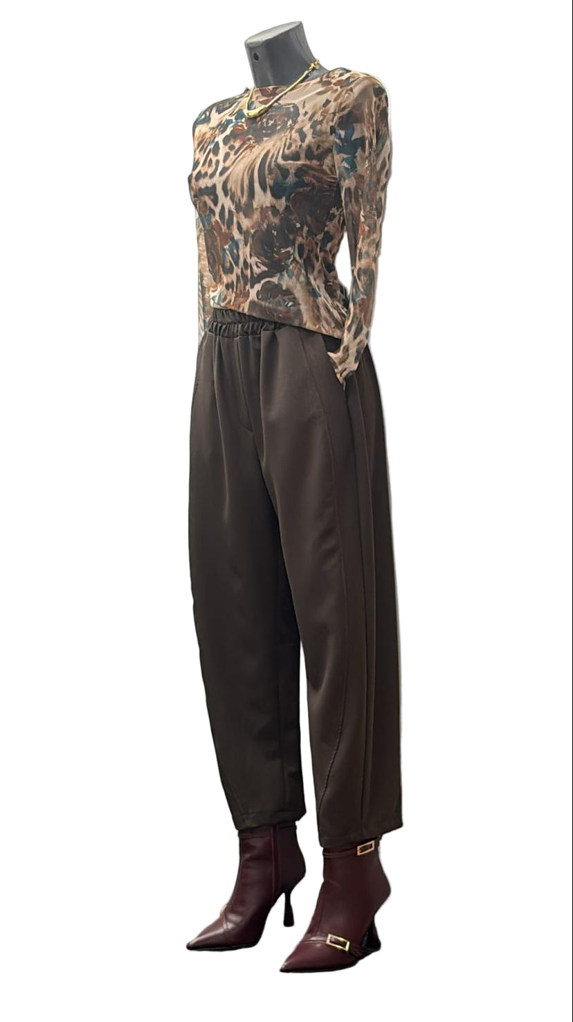 Maglia in tulle fantasia