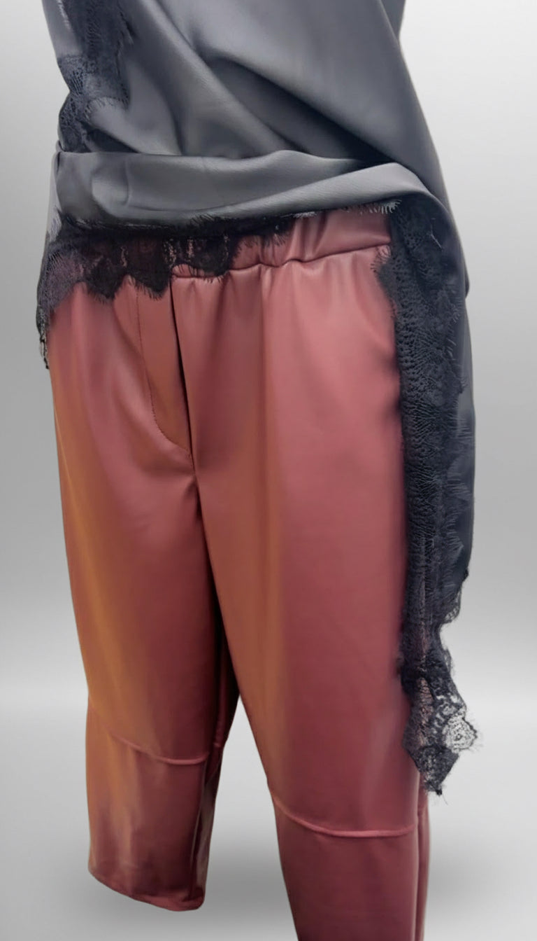 Pantalone balloon ecopelle