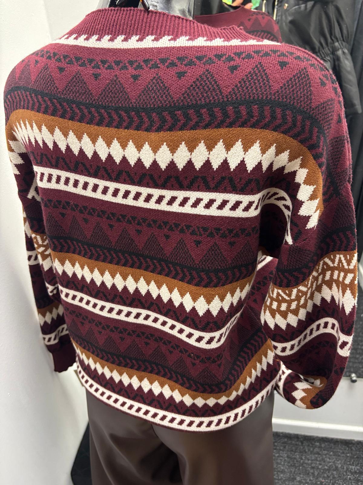 Maglioncino in viscosa a fantasia