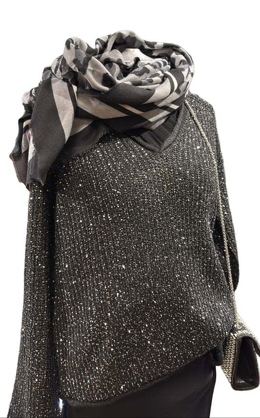 Sciarpa in viscosa maculata