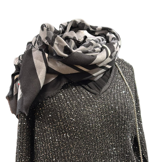 Sciarpa in viscosa maculata