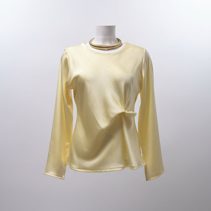 Blusa in raso di viscosa