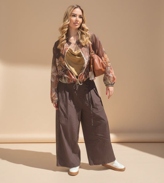 Bomber con zip e coulisse