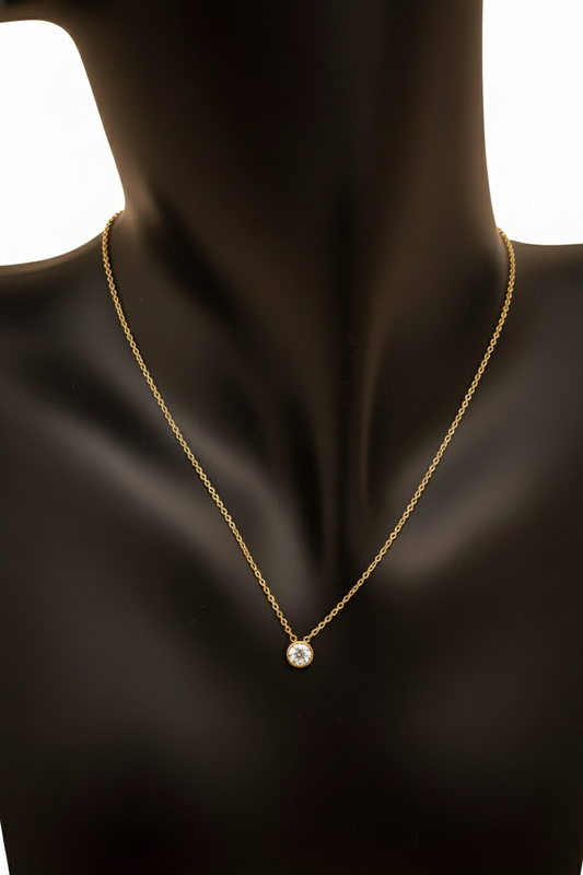 Collana con punto luce