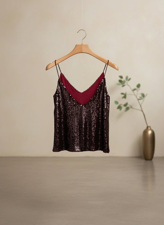 Canotta paillettes