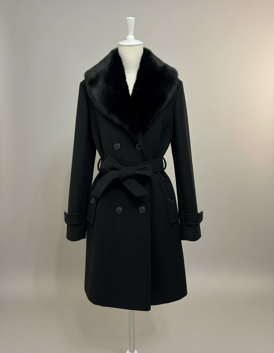 Cappotto in panno doppiopetto