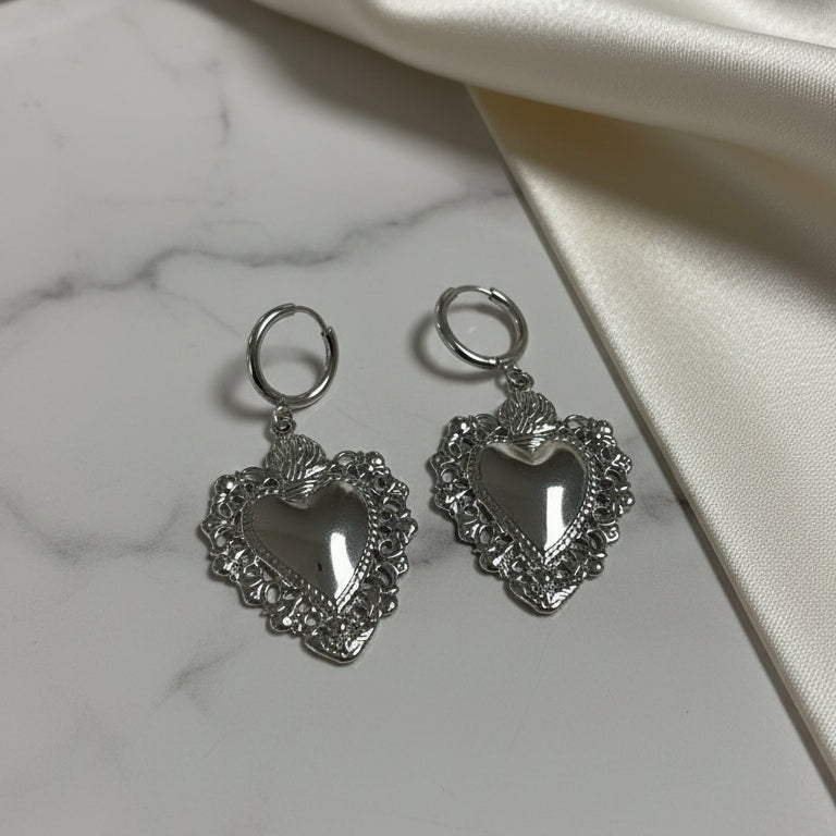 Orecchini Cuore Sacro