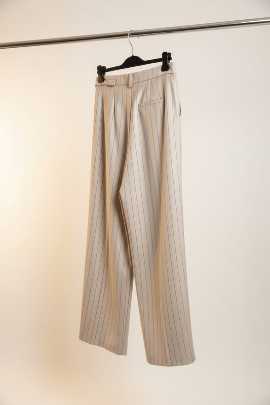 Pantalone palazzo gessato Lumina