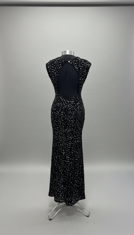 Abito in velluto con paillettes