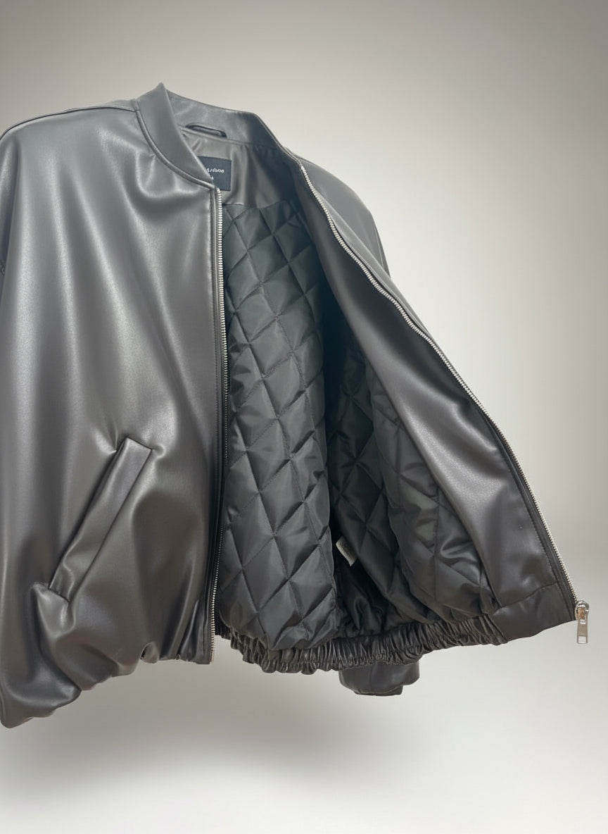 Bomber ecopelle imbottito