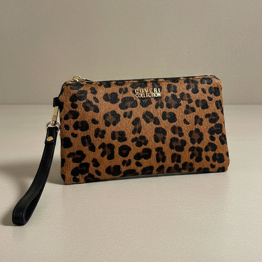 Pochette Coveri in ecopelle scamosciata