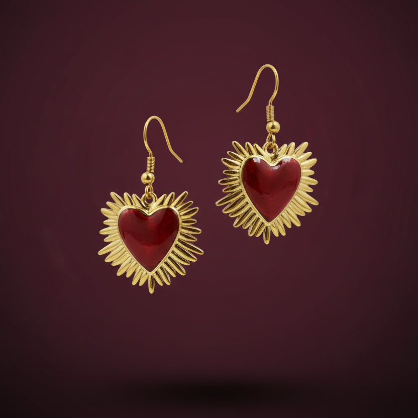 Orecchini Cuore Sacro