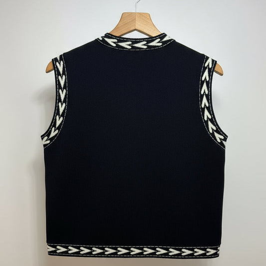 Gilet in viscosa con ricami