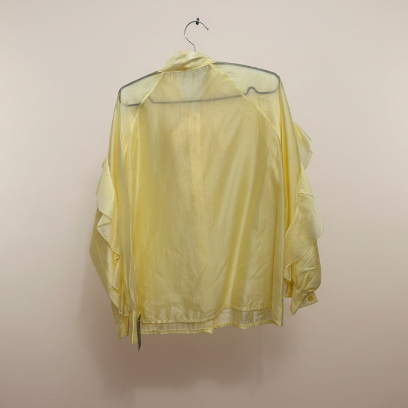 Camicia in tulle con fiocco