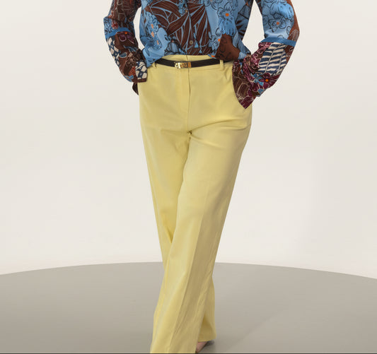 Pantaloni in cotone elasticizzato