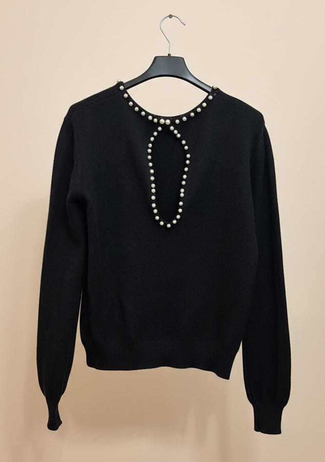 Maglioncino in viscosa con perle