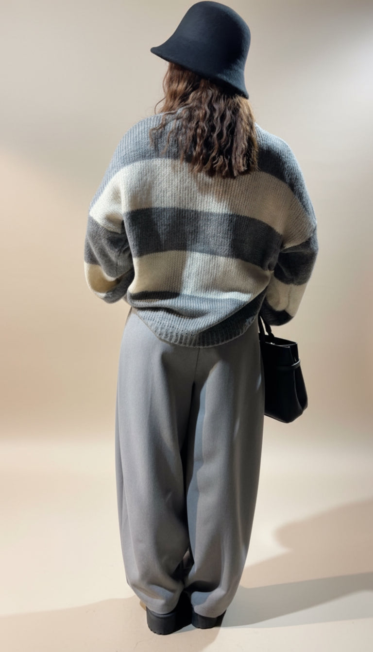 Pantalone balloon in punto milano