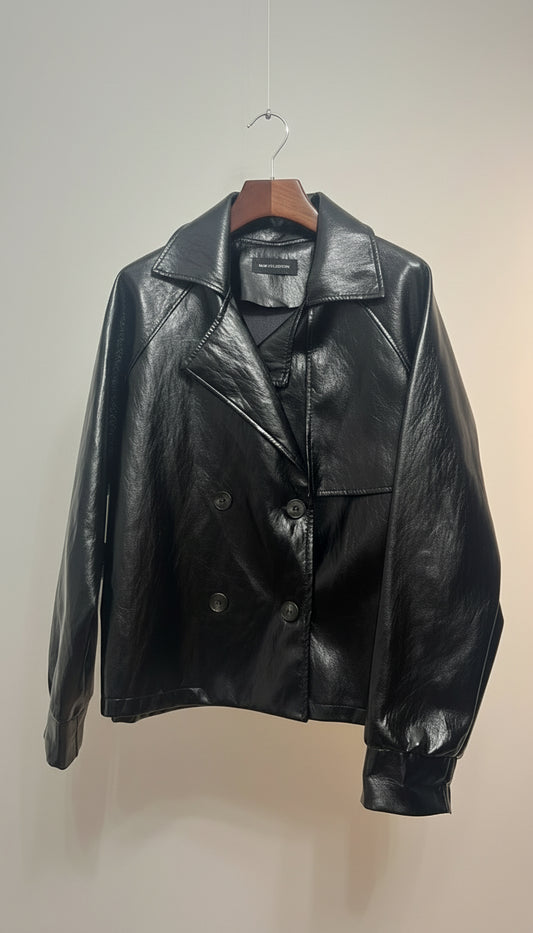 Giubbotto ecopelle lucida