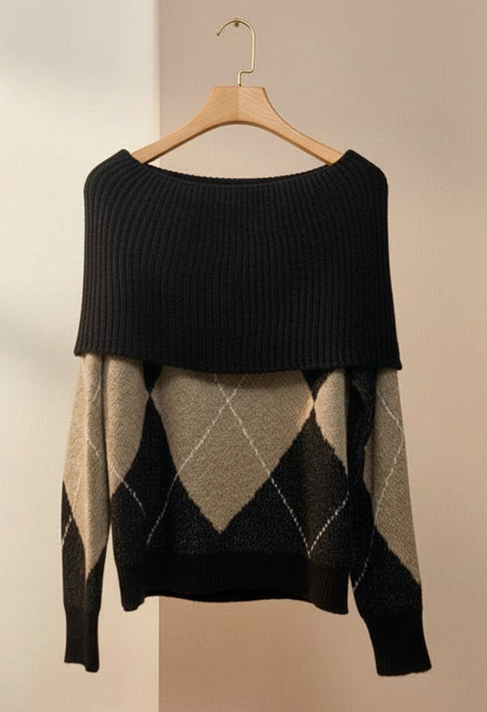 Maglioncino scollo ampio