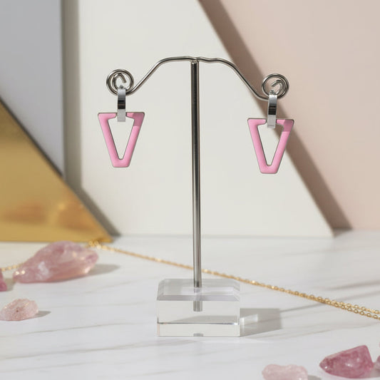 Orecchini pendenti a triangolo