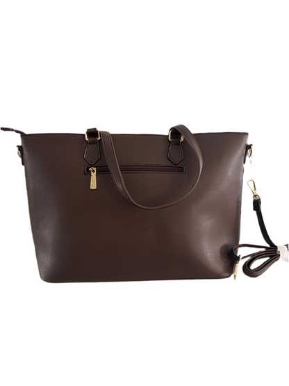 Bag Coveri ecopelle modello shopping con inserti in catena e charms