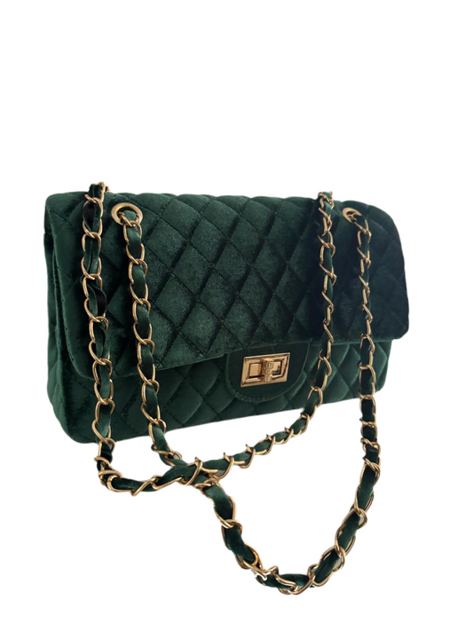 Borsa modello Chanel in velluto