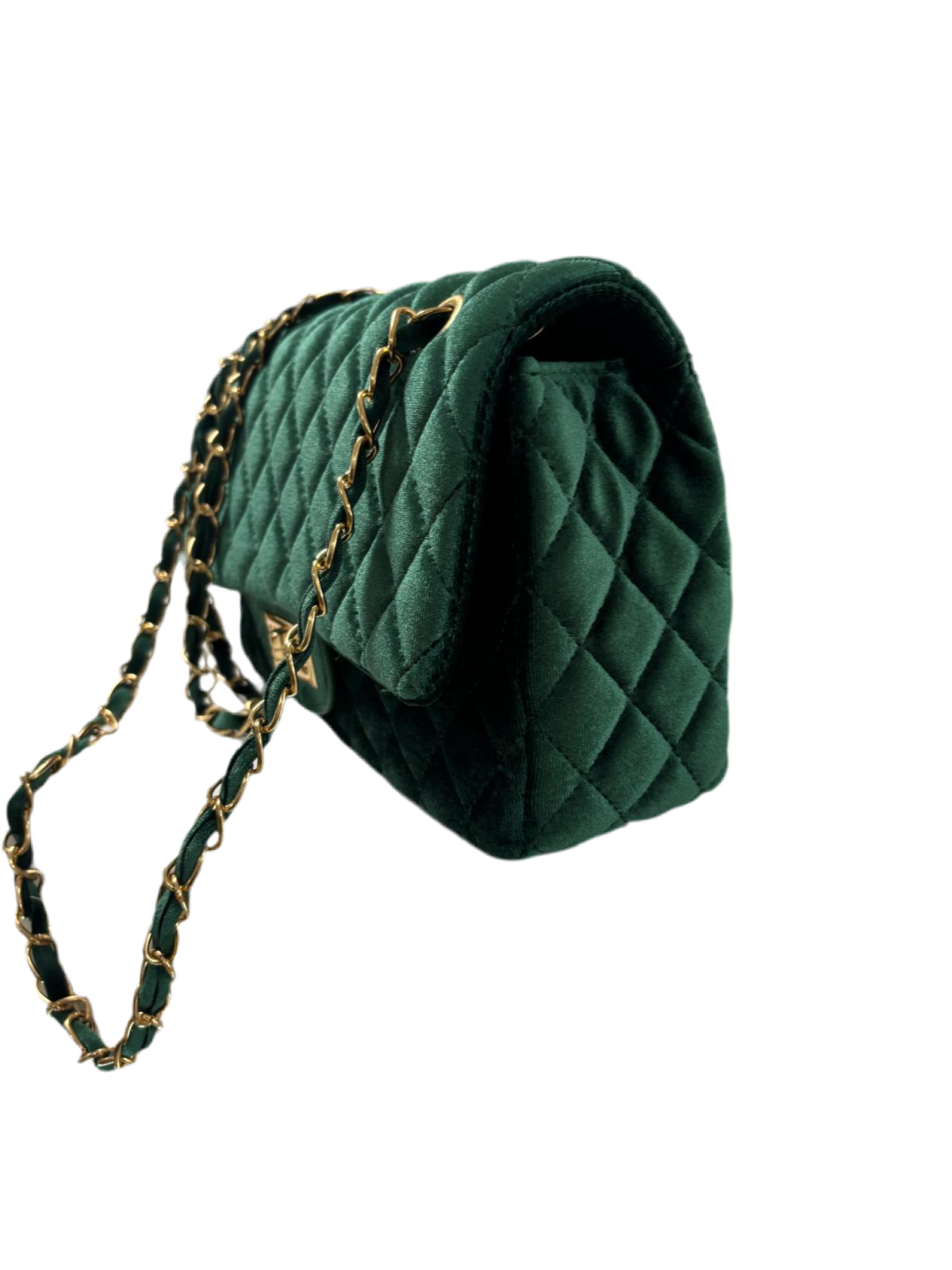 Borsa modello Chanel in velluto