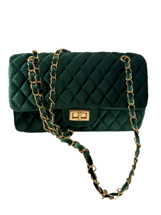 Borsa modello Chanel in velluto