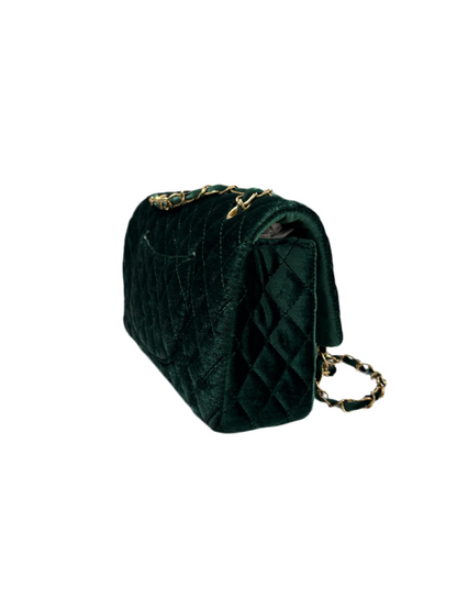 Borsa modello Chanel in velluto