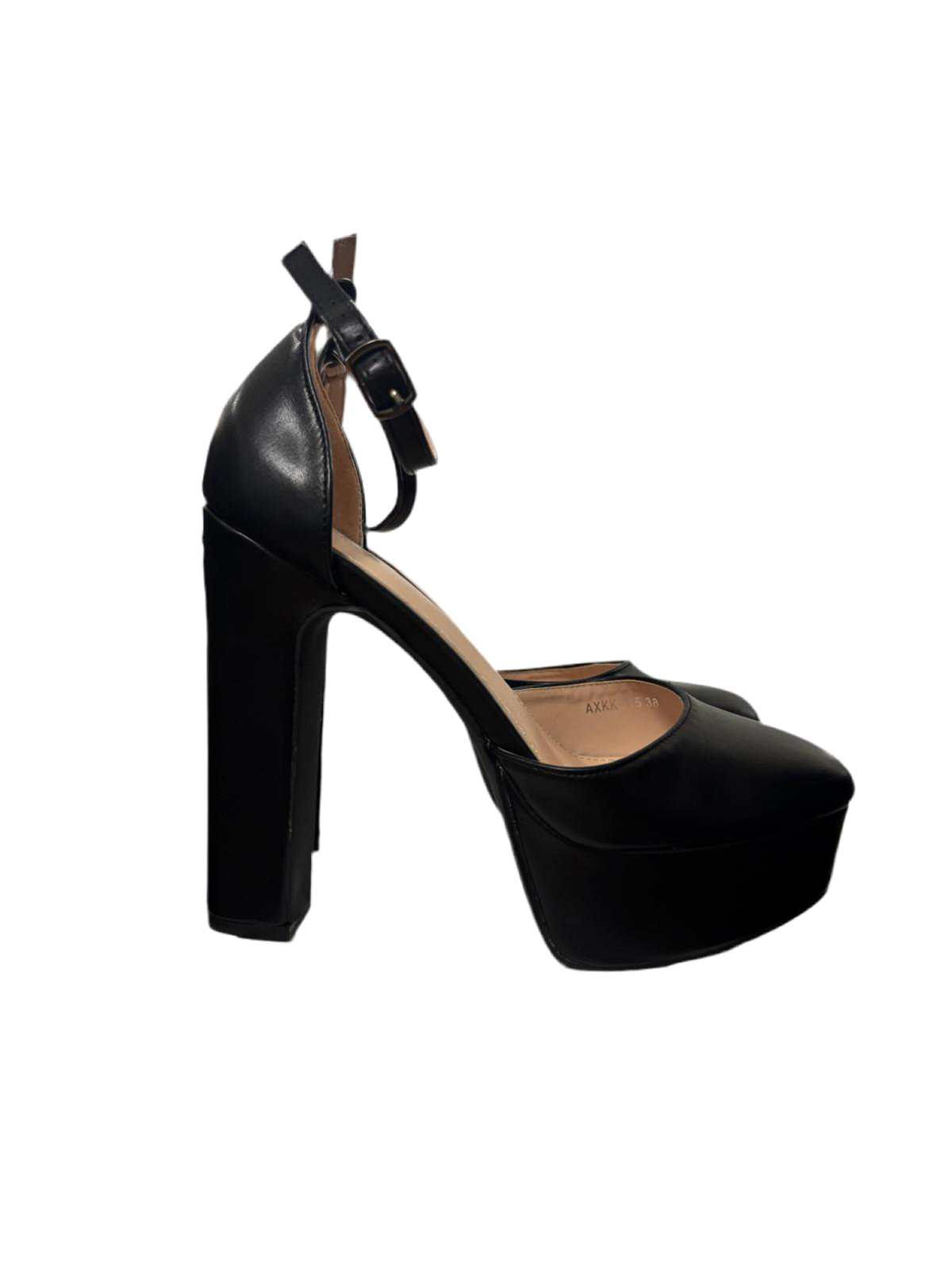 Scarpe con zeppa ecopelle tacco 12 cm
