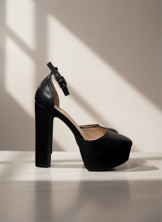 Scarpe con zeppa ecopelle