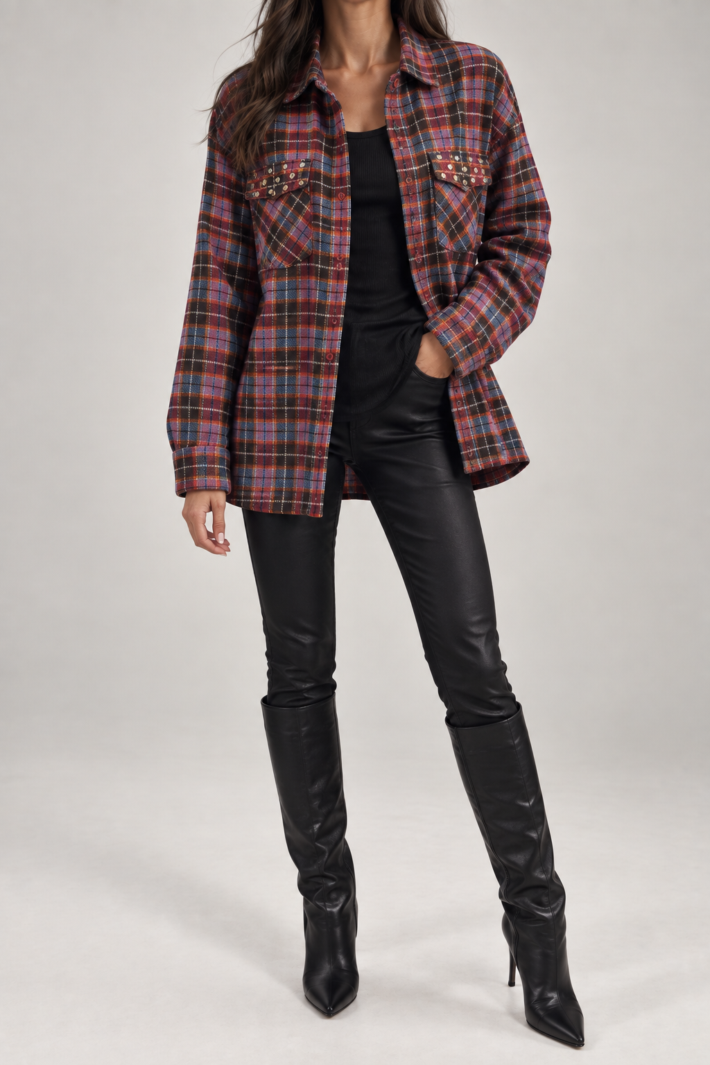 Camicia over tartan