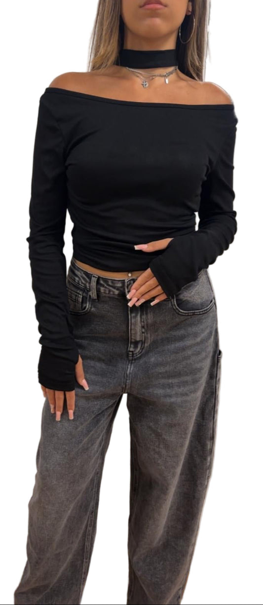 Maglia in cotone elasticizzata