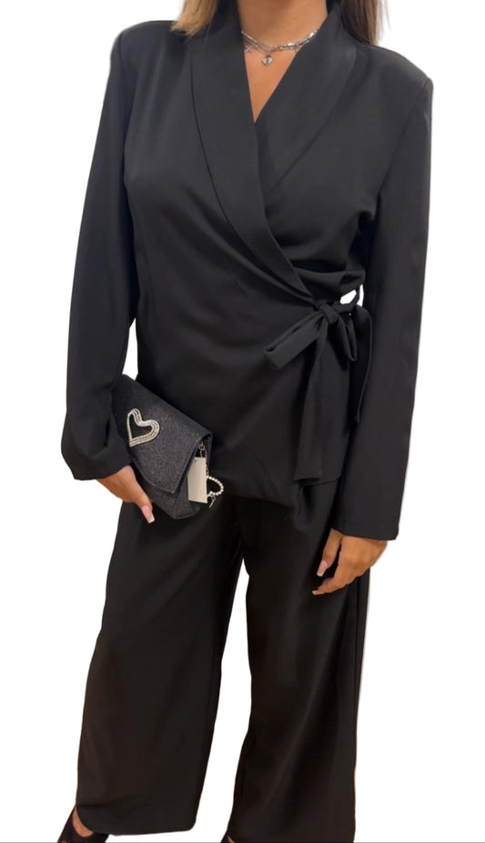 Completo giacca kimono e pantalone palazzo